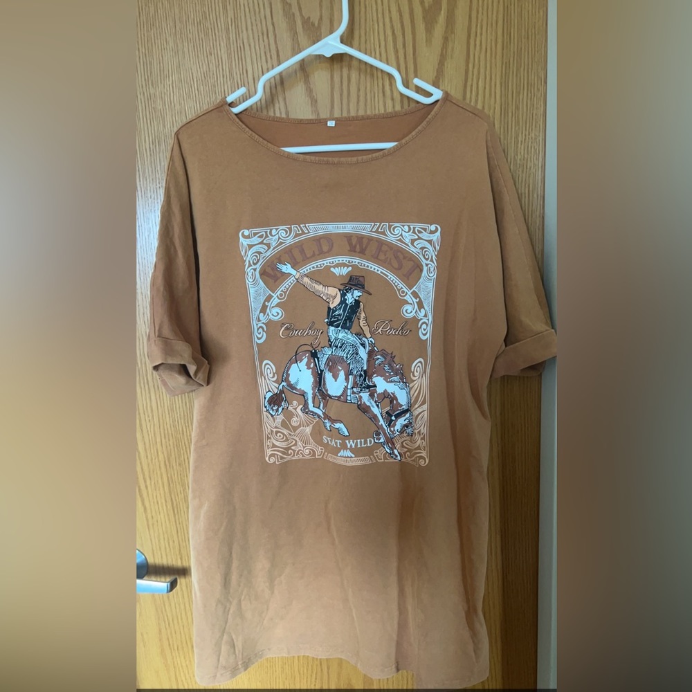 Western T-shirt dress